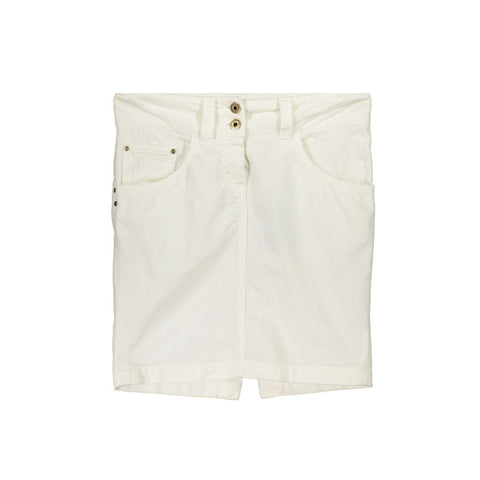 Patrizia Pepe White Cotton Skirt