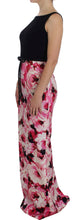 Pink Floral Print Long Maxi Sheath Dress Dolce & Gabbana