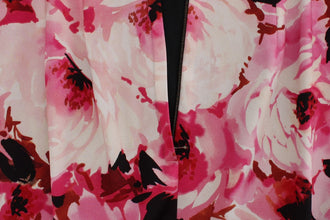 Pink Floral Print Long Maxi Sheath Dress Dolce & Gabbana