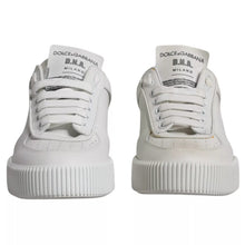 Dolce & Gabbana White Miami Leather Low Top Sneakers Shoes
