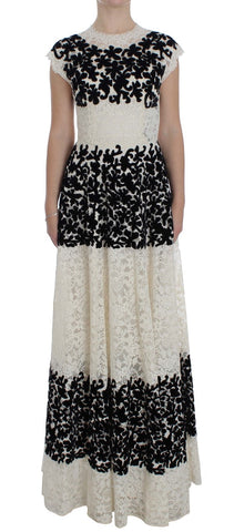 Floral Lace Ricamo Long Ball Maxi Dress Dolce & Gabbana