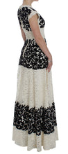 Floral Lace Ricamo Long Ball Maxi Dress Dolce & Gabbana