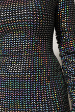 Dolce & Gabbana Black Embellished Nylon Bodycon Mini Dress