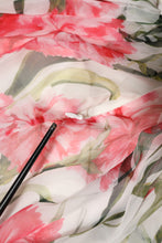 Dolce & Gabbana White Floral Silk Halter A-line Maxi Dress