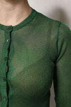 Dolce & Gabbana Green Polyester Long Sleeves Cardigan Sweater