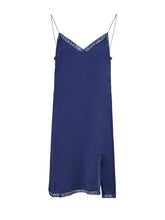 Gucci Blu Viscose and Cotton Mid Long Dress