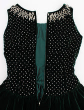 Green Velvet Crystal Long Maxi Dress Dolce & Gabbana