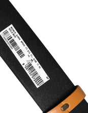 Dolce & Gabbana Brown Leather Buckle DG Logo Embossed Belt