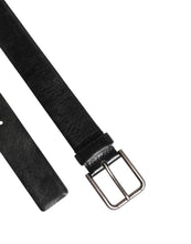 Dolce & Gabbana Black Classic Leather Metal Buckle Belt