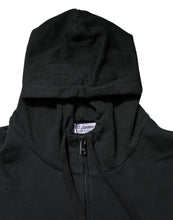 Dolce & Gabbana Black Logo Full Zip Hooded Men Sweatshirt Sweater