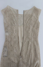 Beige Ricamo Cutout Cotton Sheath Dress Dolce & Gabbana