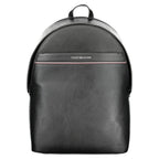 Tommy Hilfiger Black Polyester Men Backpack