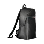 Tommy Hilfiger Black Polyester Men Backpack