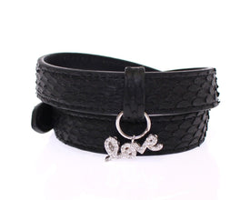 Snakeskin CZ LOVE 925 Silver Bracelet Nialaya