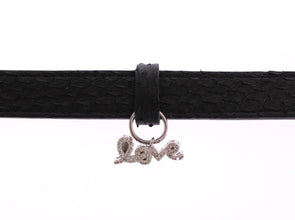 Snakeskin CZ LOVE 925 Silver Bracelet Nialaya