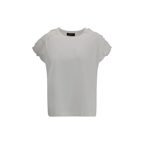 T-Shirt with tulle appliqués Fabiana Filippi