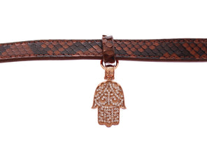 CZ Hamsa Eye 18K Gold 925 Silver Bracelet Nialaya