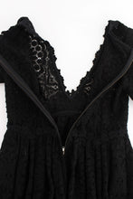 Black Ricamo Knitted Full Length Maxi Dress Dolce & Gabbana