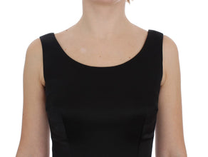 Black Gray Sheath Gown Full Length Dress Dolce & Gabbana
