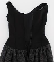Black Gray Sheath Gown Full Length Dress Dolce & Gabbana