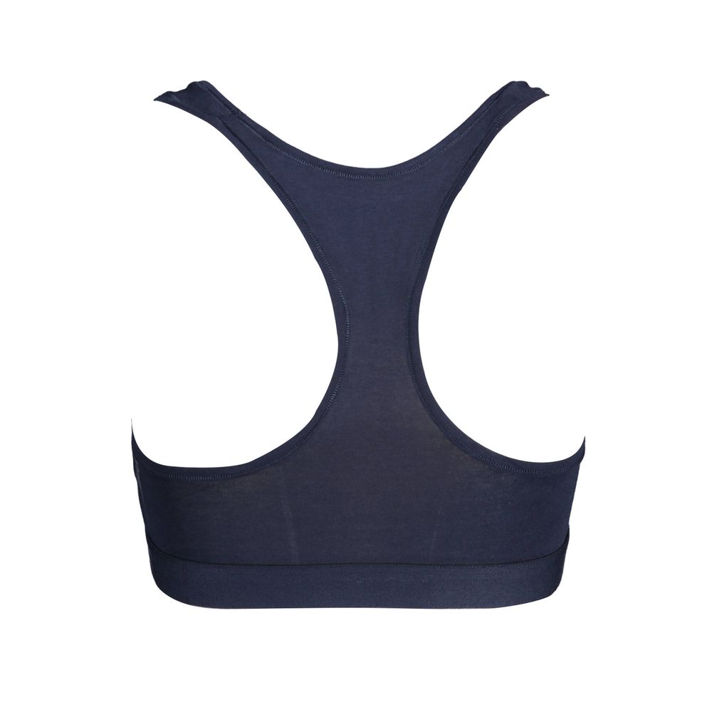 Blue Cotton Women Sports Bra Tommy Hilfiger