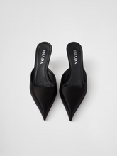 Prada Black Satin Sabot