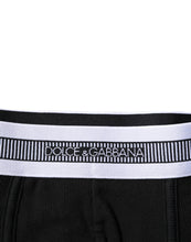 Dolce & Gabbana Black Cotton Stretch Regular Boxer Underwear