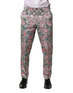 Dolce & Gabbana Multicolor Floral Jacquard Pants