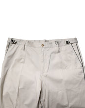 Dolce & Gabbana White Cotton Dress Slim Formal Pants