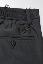 Dolce & Gabbana Black Wool Dress Slim Formal Pants