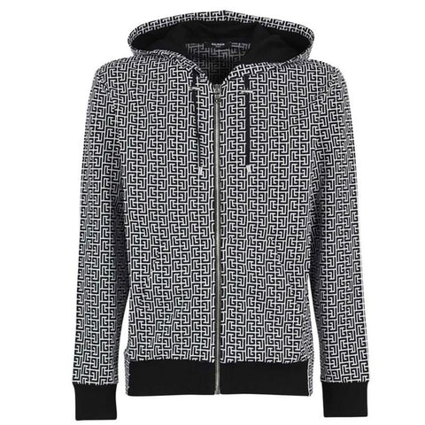 Balmain Black Cotton Men's Sweater