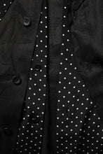 Dolce & Gabbana Black Polka Dot Linen Silk Men Casual Shirt