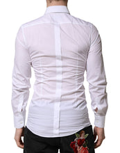 Dolce & Gabbana White GOLD Crown Bee Men Dress Formal Shirt