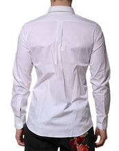 Dolce & Gabbana White MARTINI Long Sleeves Dress Formal Shirt