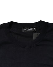 Dolce & Gabbana Black Long Sleeve CrewNeck Pullover Sweater