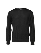 Dolce & Gabbana Gray Long Sleeve Crew Neck Pullover Sweater