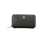 Tommy Hilfiger Black Polyurethane Women Wallet