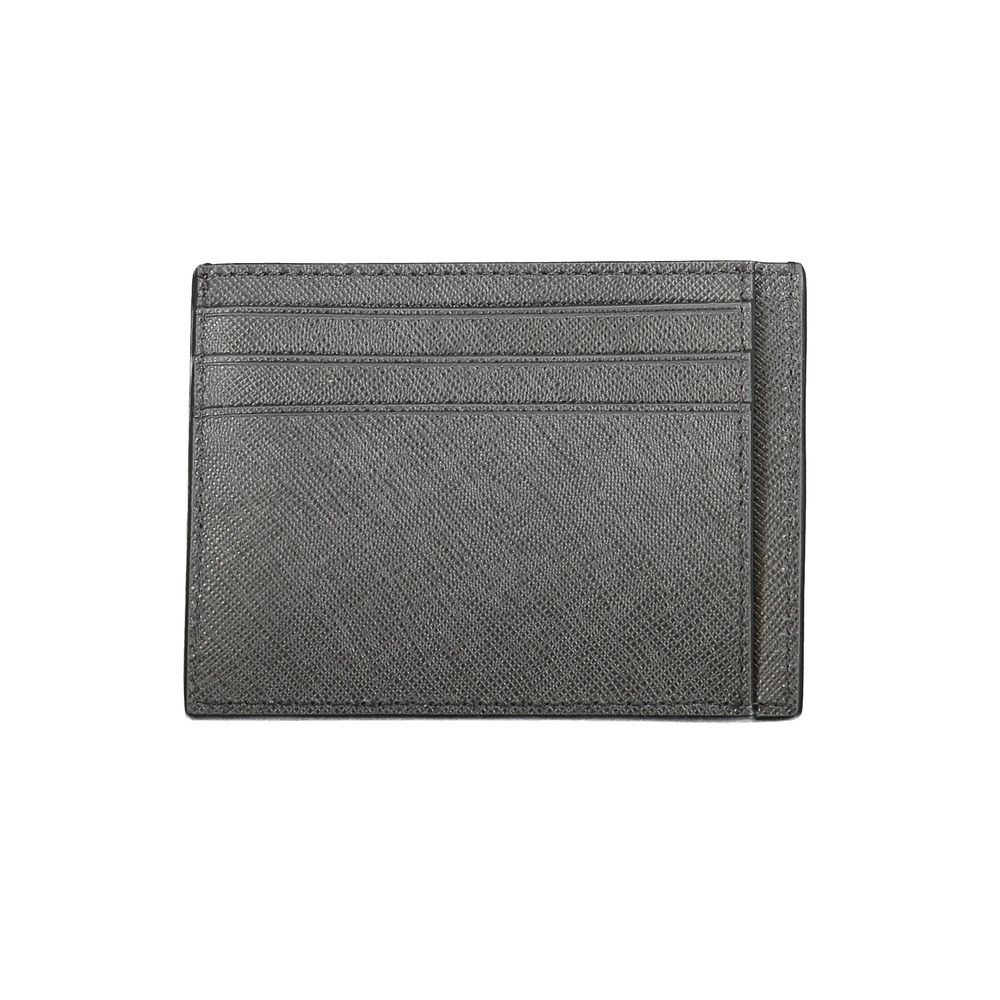 Calvin Klein Black Leather Mens Wallet Holder