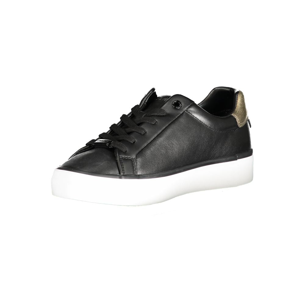 Calvin Klein Nero Leather Women Sneaker