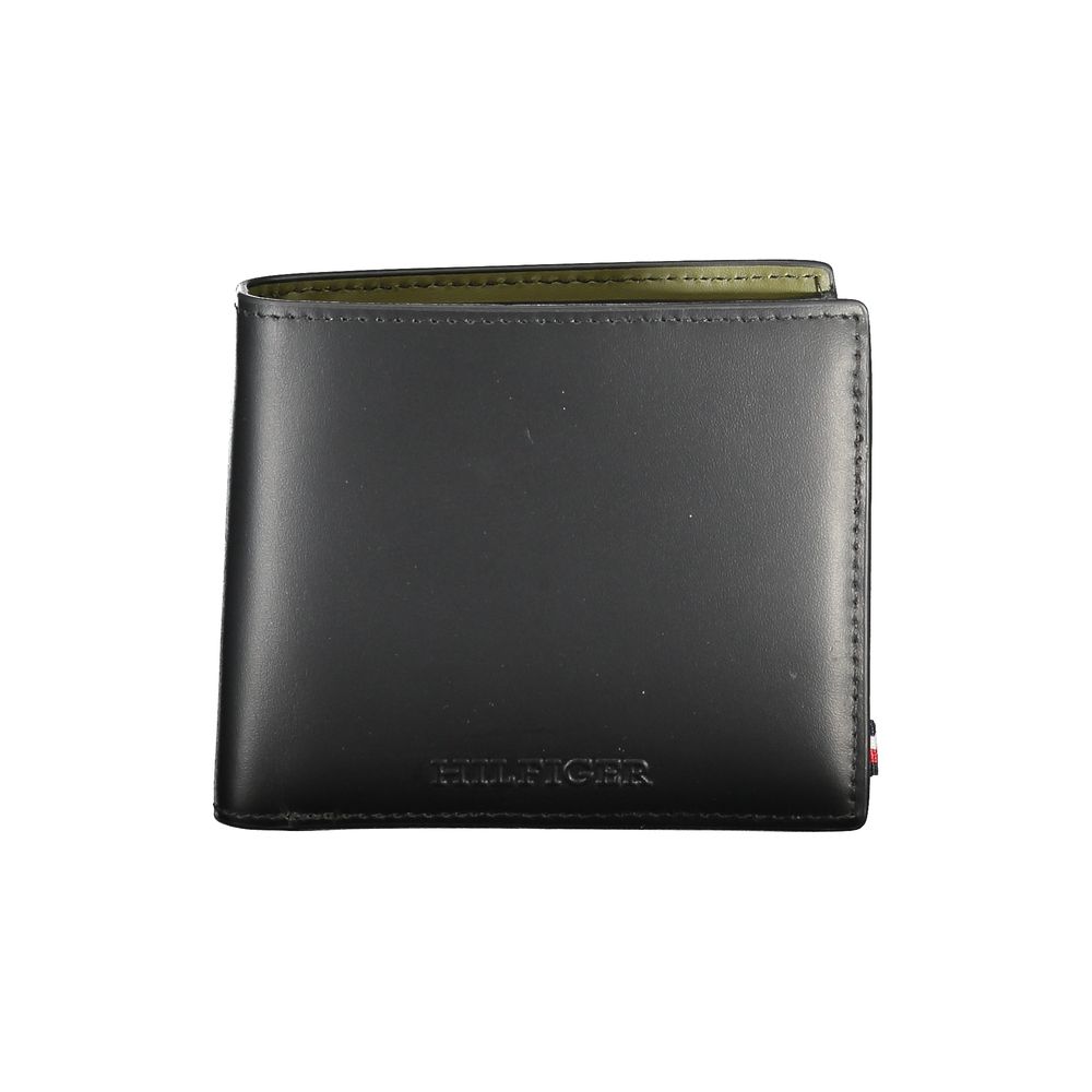 Tommy Hilfiger Black Leather Men Wallet