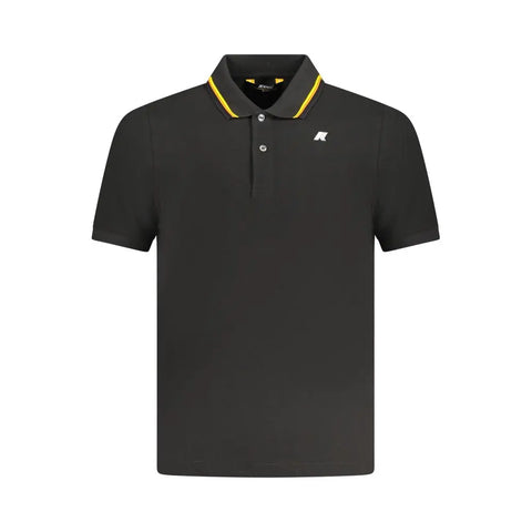 Black Cotton Polo Shirt K-WAY