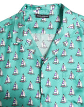 Dolce & Gabbana Green Printed Short Sleeves Casual Shirt
