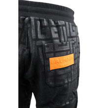Balmain Black Cotton Men Jogging Pant