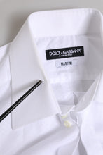 Dolce & Gabbana White MARTINI Cotton Men Dress Formal Shirt