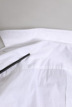 Dolce & Gabbana White GOLD Cotton Poplin Dress Formal Shirt