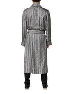 Dolce & Gabbana Multicolor Floral Robe Coat Wrap Jacket