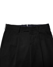PT Torino Black Solid Formal Tapered Men Dress Pants