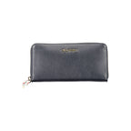 Blue Leather Women Wallet Tommy Hilfiger