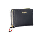 Blue Leather Women Wallet Tommy Hilfiger