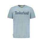 Timberland Light Blue Organic Cotton Men T-Shirt